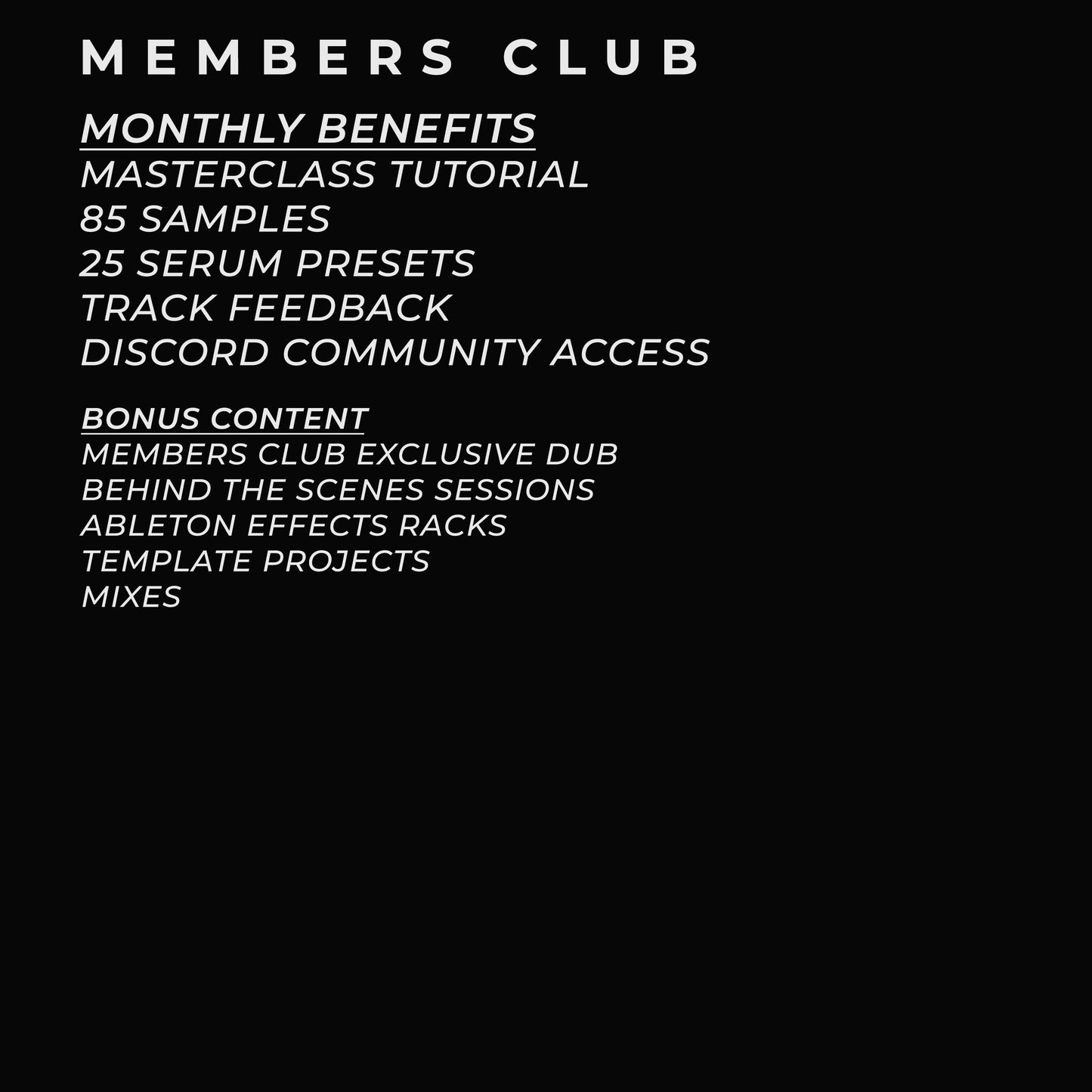 Monthly Membership