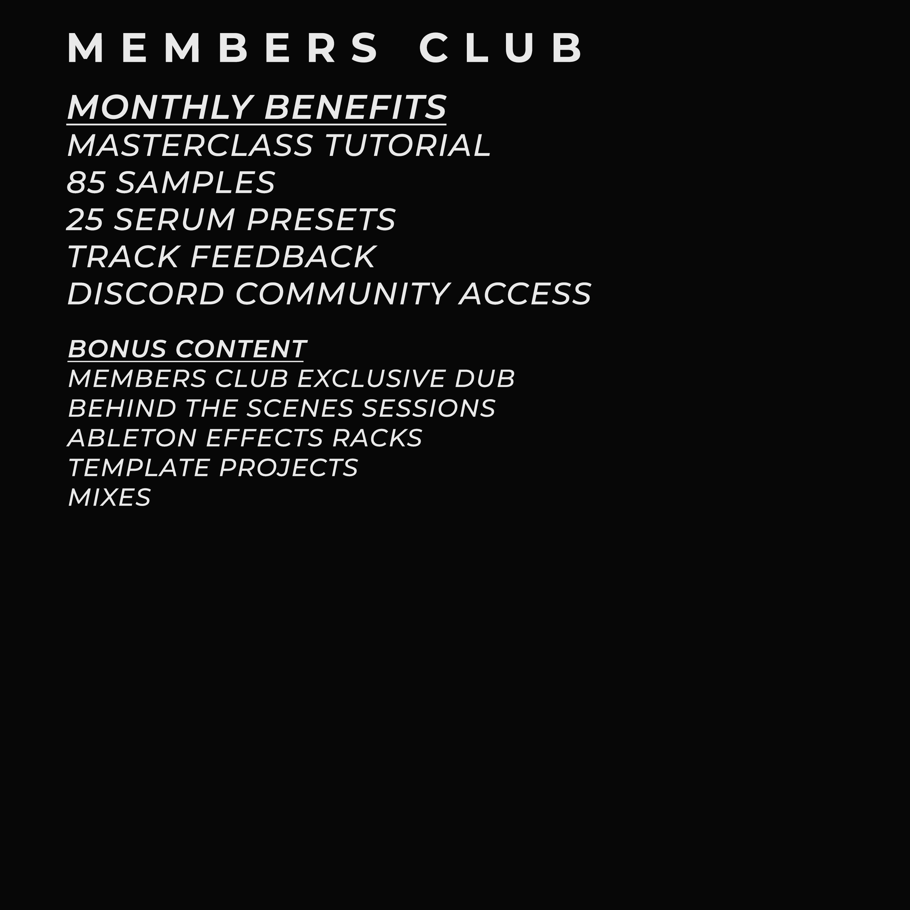Monthly Membership