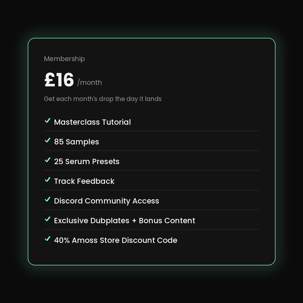 Monthly Membership